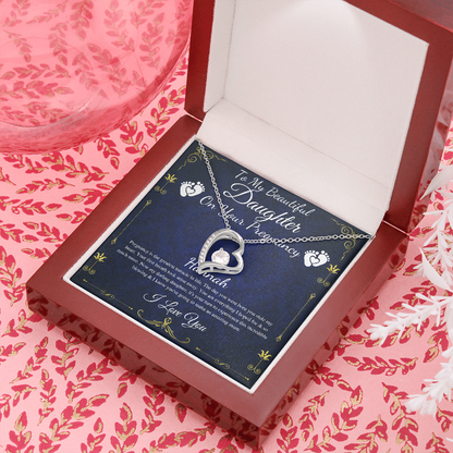 Daughter Pregnancy Gift for Daughter Baby Shower Gift for Mom to be Gift for Expecting Mom Gift Pregnant Daughter Gift from Mom, Heart #0212 Hannah
