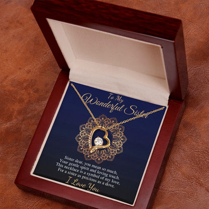 To My Wonderful Sister Necklace