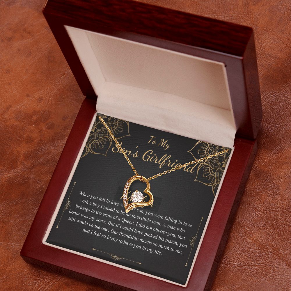 To My Son's Girlfriend Necklace, Son's Girlfriend Christmas Gift, Sons Girlfriend Gift, Gift For Son's Girlfriend, Birthday Gift #0530 kaitlyn