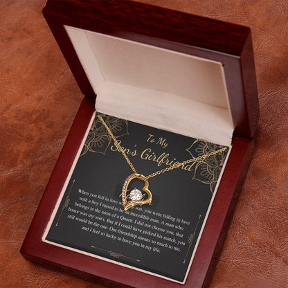 To My Son's Girlfriend Necklace, Son's Girlfriend Christmas Gift, Sons Girlfriend Gift, Gift For Son's Girlfriend, Birthday Gift #0530 kaitlyn