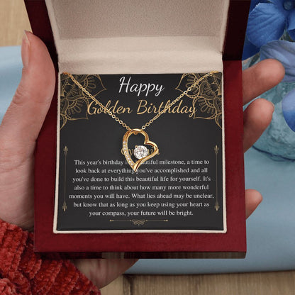 Golden Birthday Gift Necklace, Happy Golden Birthday, Personalized Birthday Gift,Meaningful Birthday Gift for Her,Custom Birthday Gift Cynthia