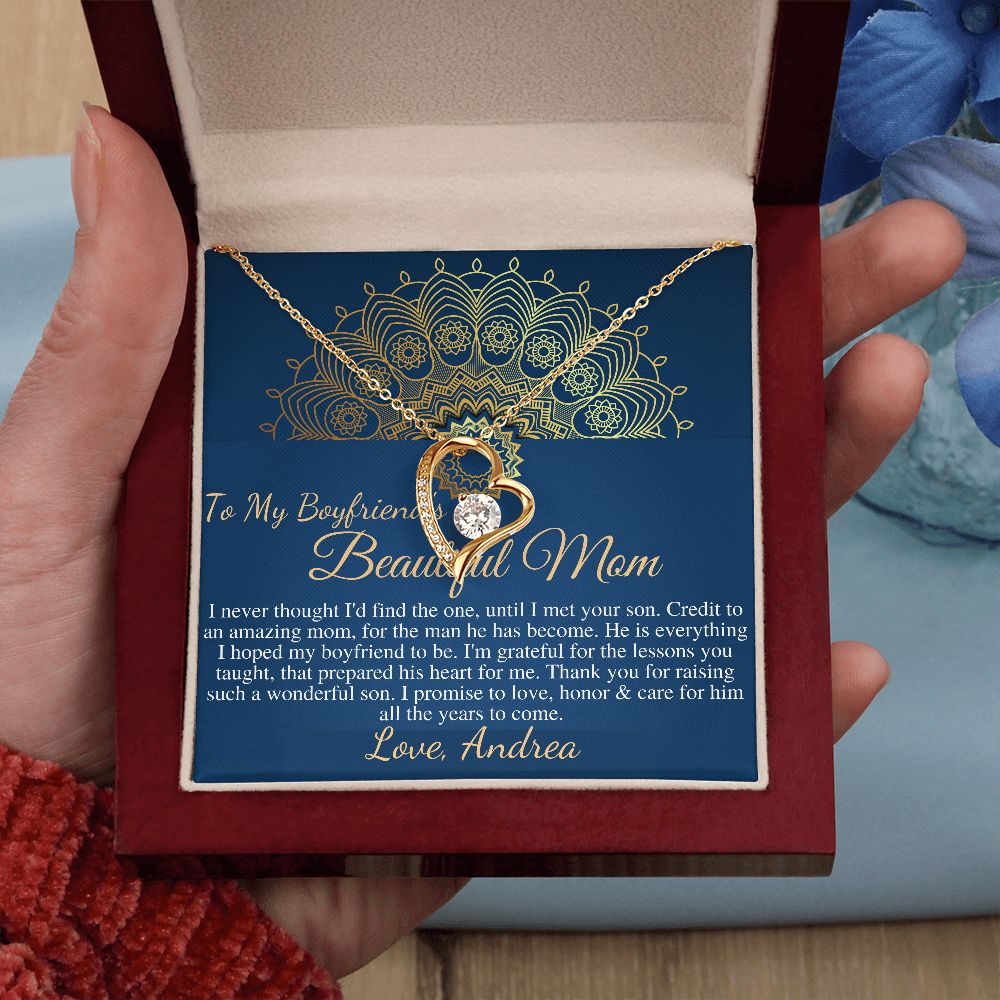 Gift For Boyfriend's Mom, Boyfriend's Mom Gift, To My Boyfriends Mom Gift, Mother's Day Gift for Boyfriends Mom, Boyfriend's Mom Heart #0422 Andrea