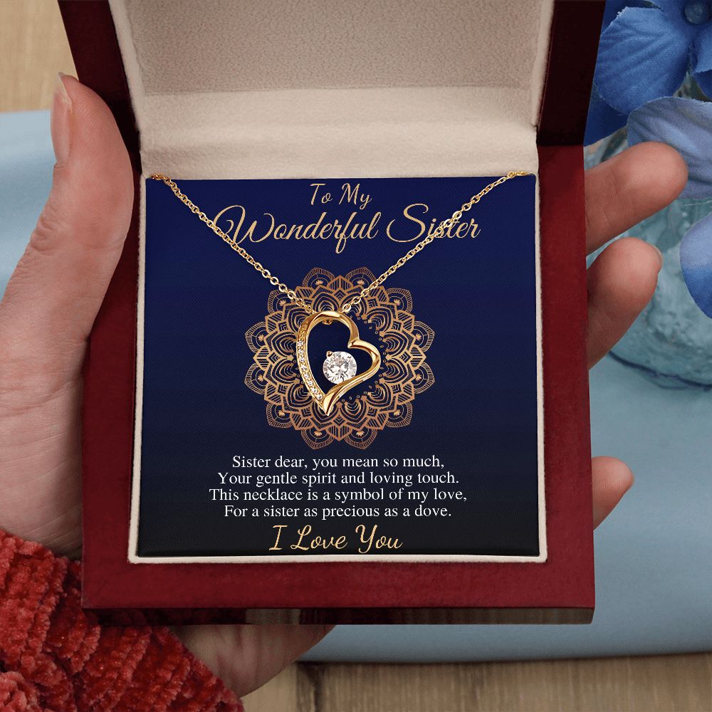 To My Wonderful Sister Necklace