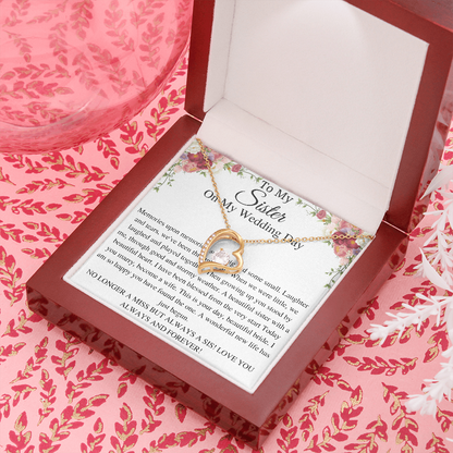 Sister Wedding Gift from Bride, Sister of the Bride Necklace, Sister Wedding Gift, Thank you Gift to Sister, keepsake gift, gift for her