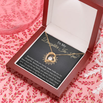 Daughter-In-Law Gift Necklace, Wedding Gift, Jewelry From Mother-In Law, Gift for Bride Necklace, Personalized gift for Daughter-In-Law