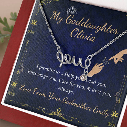 Godmother & Goddaughter Necklace, Goddaughter Gift from Godmother, Jewelry for Godmother and Goddaughter, in 14kt Gold Filled, Silver, Rose