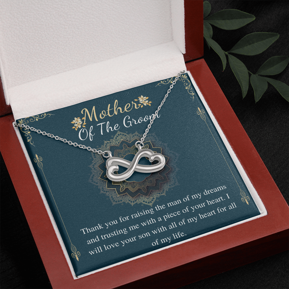 Groom's mother Necklace, Mother in law gift from bride on wedding day Gift for Bonus Mom