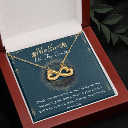 Groom's mother Necklace, Mother in law gift from bride on wedding day Gift for Bonus Mom