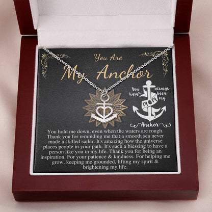 Mom Christmas Gift Necklace: You are My Anchor Mother Necklace, Mom Gift, Mother's Day Gift, Mother's Day Necklace, Birthday Gift #0616