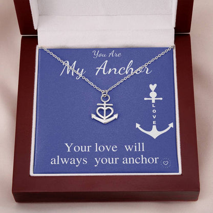 you are my anchor necklace for wife, for mom, for sister, for girlfriend, for soulmate, for bride, Christmas Gift For Wife #0618