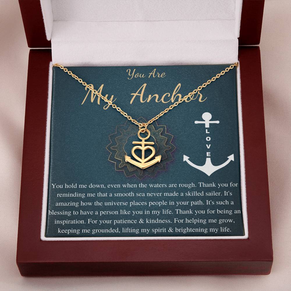 Mom Necklace: You are My Anchor Mother Necklace, Mom Gift, Mother's Day Gift, Mother's Day Necklace, Birthday Gift, Christmas Gift #0617