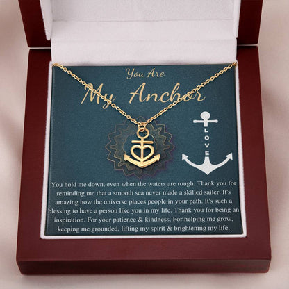 Mom Necklace: You are My Anchor Mother Necklace, Mom Gift, Mother's Day Gift, Mother's Day Necklace, Birthday Gift, Christmas Gift #0617