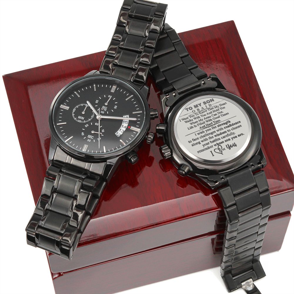 To My Son Watch, Son Christmas Gift for my son, Graduation Gift for my Son from Mom Mother Dad Father, Birthday Watch for Son from Mom #986 obaid
