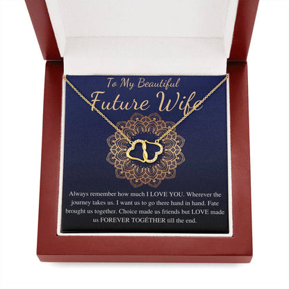 To My Future Wife Necklace,Engagement Gift for Future Wife,Sentimental Gift for Bride from Groom,Birthday Gift for Fiancee,Fiance Gift #0797