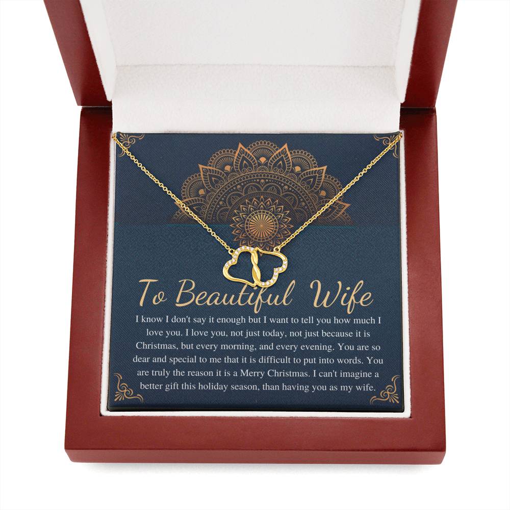 To My Wife Necklace, Anniversary Gift for Wife,Birthday Gift for Wife,Christmas Gift for Wife,Necklace for Wife,Gift for Wife Birthday #0803