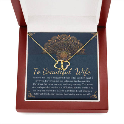 To My Wife Necklace, Anniversary Gift for Wife,Birthday Gift for Wife,Christmas Gift for Wife,Necklace for Wife,Gift for Wife Birthday #0803