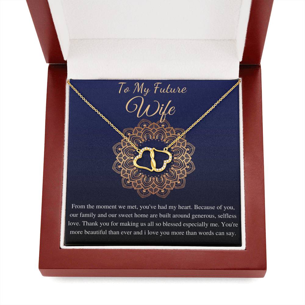To My Future Wife Necklace, Engagement Gift for Future Wife, Sentimental Gift for Bride Groom,Fiance Gift for Her Valentine's,Birthday #0798