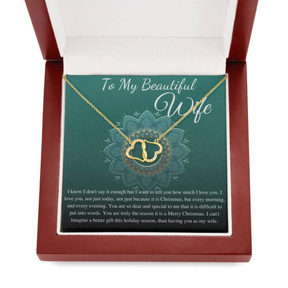 To My Wife Necklace, Anniversary Gift for Wife,Birthday Gift for Wife,Christmas Gift for Wife,Necklace for Wife,Gift for Wife Birthday #0791