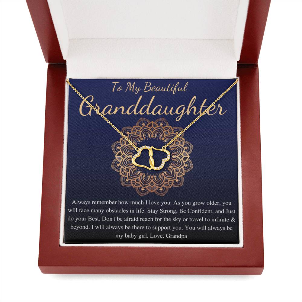 To My Granddaughter Gift, Granddaughter Necklace, Christmas Gift For Granddaughter, Necklace for Granddaughter, Graduation Gift #0796