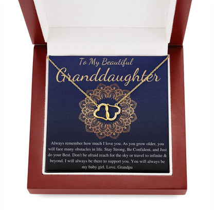 To My Granddaughter Gift, Granddaughter Necklace, Christmas Gift For Granddaughter, Necklace for Granddaughter, Graduation Gift #0796