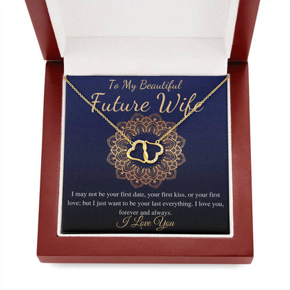 To My Future Wife Necklace,Engagement Gift for Future Wife,Sentimental Gift for Bride from Groom,Birthday Gift for Fiancee,Fiance Gift #0795