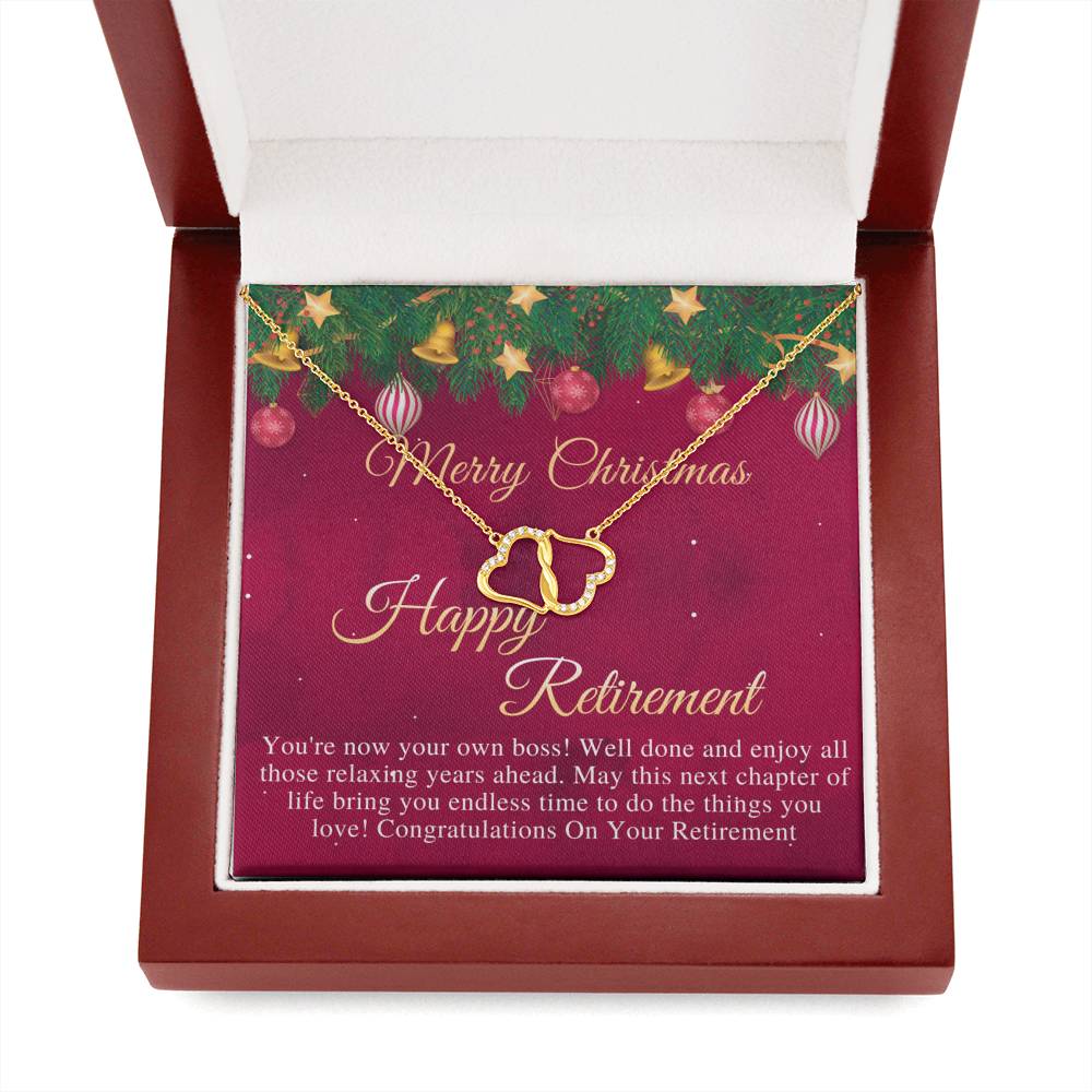 Retirement Gifts For Women On Christmas Day, Retirement Necklace For Colleagues, Leave Job, Jewelry From Coworkers, Retirement Party #0825