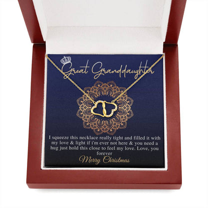 Great Granddaughter Christmas Gift For Great Granddaughter Necklace From Great Grandma/Great Grandpa, Christmas Gift For Granddaughter #0826