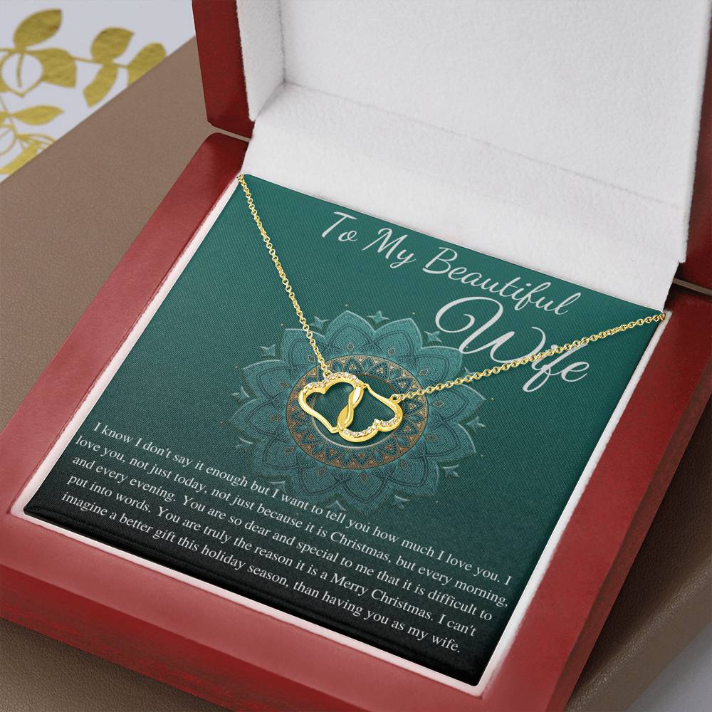 To My Wife Necklace, Anniversary Gift for Wife,Birthday Gift for Wife,Christmas Gift for Wife,Necklace for Wife,Gift for Wife Birthday #0791