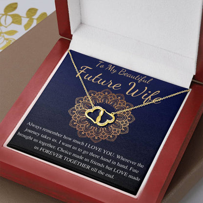 To My Future Wife Necklace,Engagement Gift for Future Wife,Sentimental Gift for Bride from Groom,Birthday Gift for Fiancee,Fiance Gift #0797