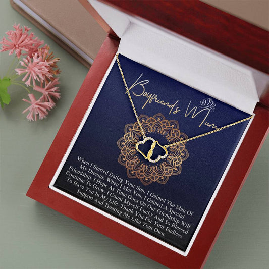 Gifts for Boyfriends Mum, Boyfriends Mum Birthday Gift, Christmas Gift For Boyfriends Mom, Mothers Day Gift, 10K Solid Gold Necklace #0861
