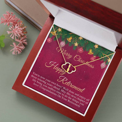 Retirement Gifts For Women On Christmas Day, Retirement Necklace For Colleagues, Leave Job, Jewelry From Coworkers, Retirement Party #0825