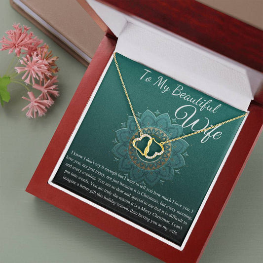 To My Wife Necklace, Anniversary Gift for Wife,Birthday Gift for Wife,Christmas Gift for Wife,Necklace for Wife,Gift for Wife Birthday #0791