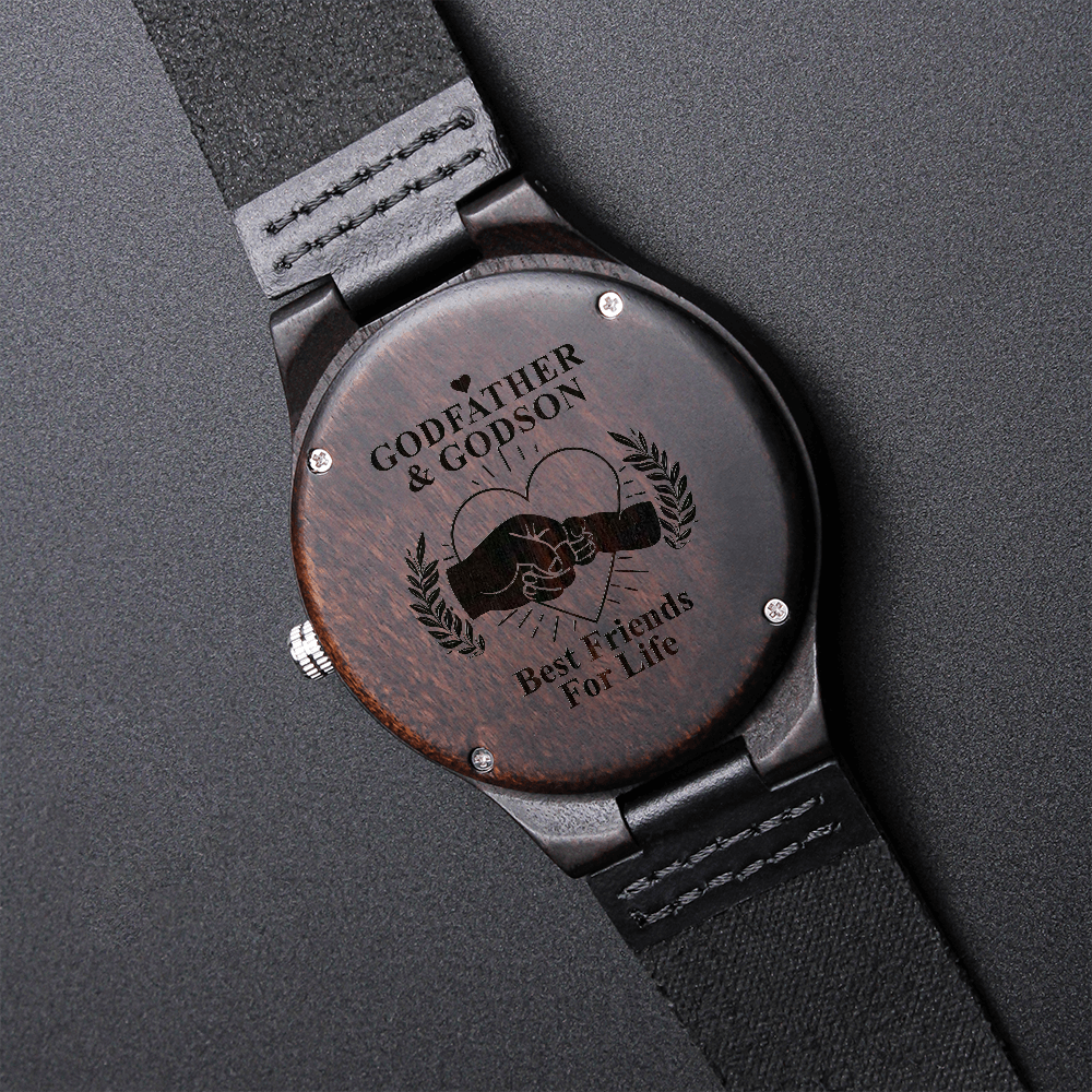 godfather and godson wooden watch