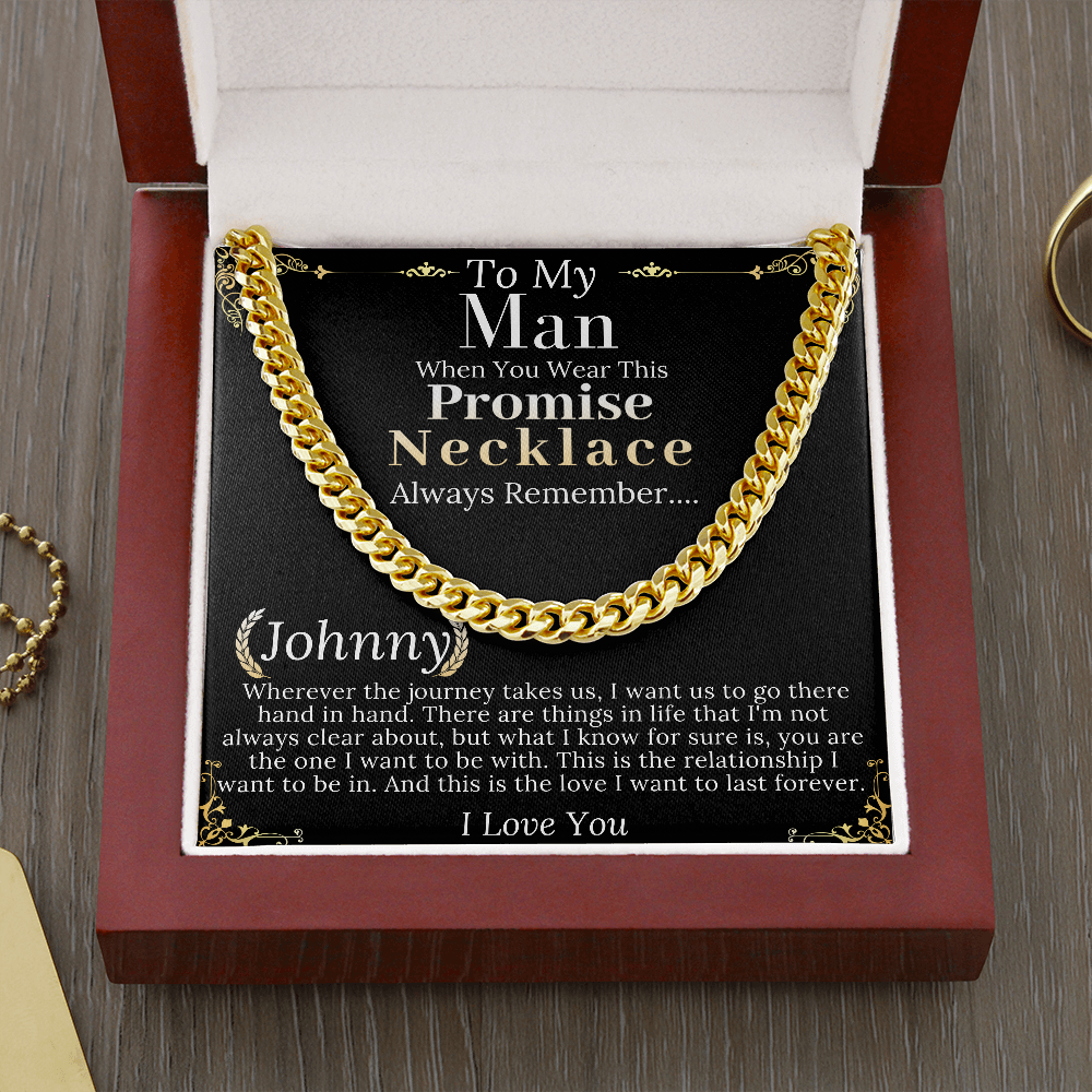 Promise Necklace for Him, Promise Gifts for Him, Promise Necklace for Boyfriend from Girlfriend, Valentine Gifts, Boyfriend Christmas Gift johnny
