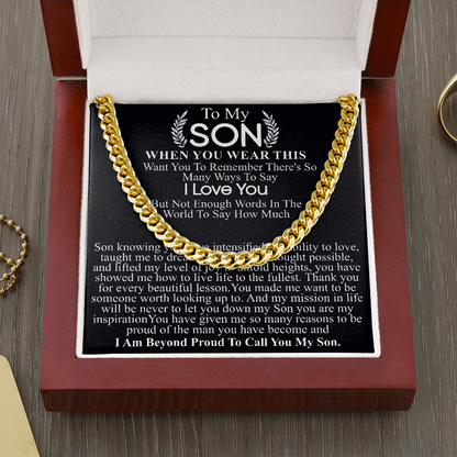to my son
