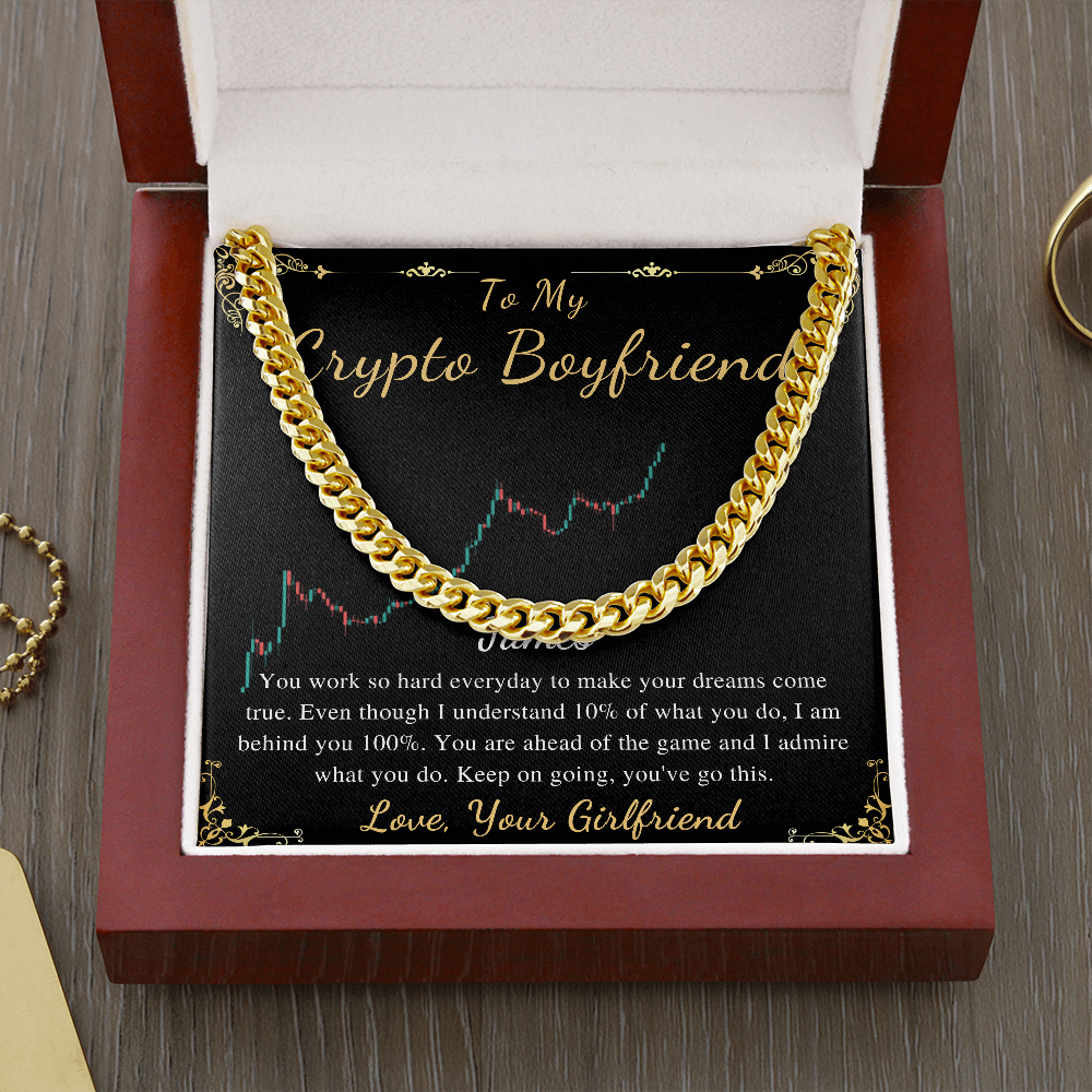 Boyfriend Chain Necklace gift , Boyfriend Birthday, Boyfriend Anniversary, Romantic Gift for Boyfriend, Gift for him