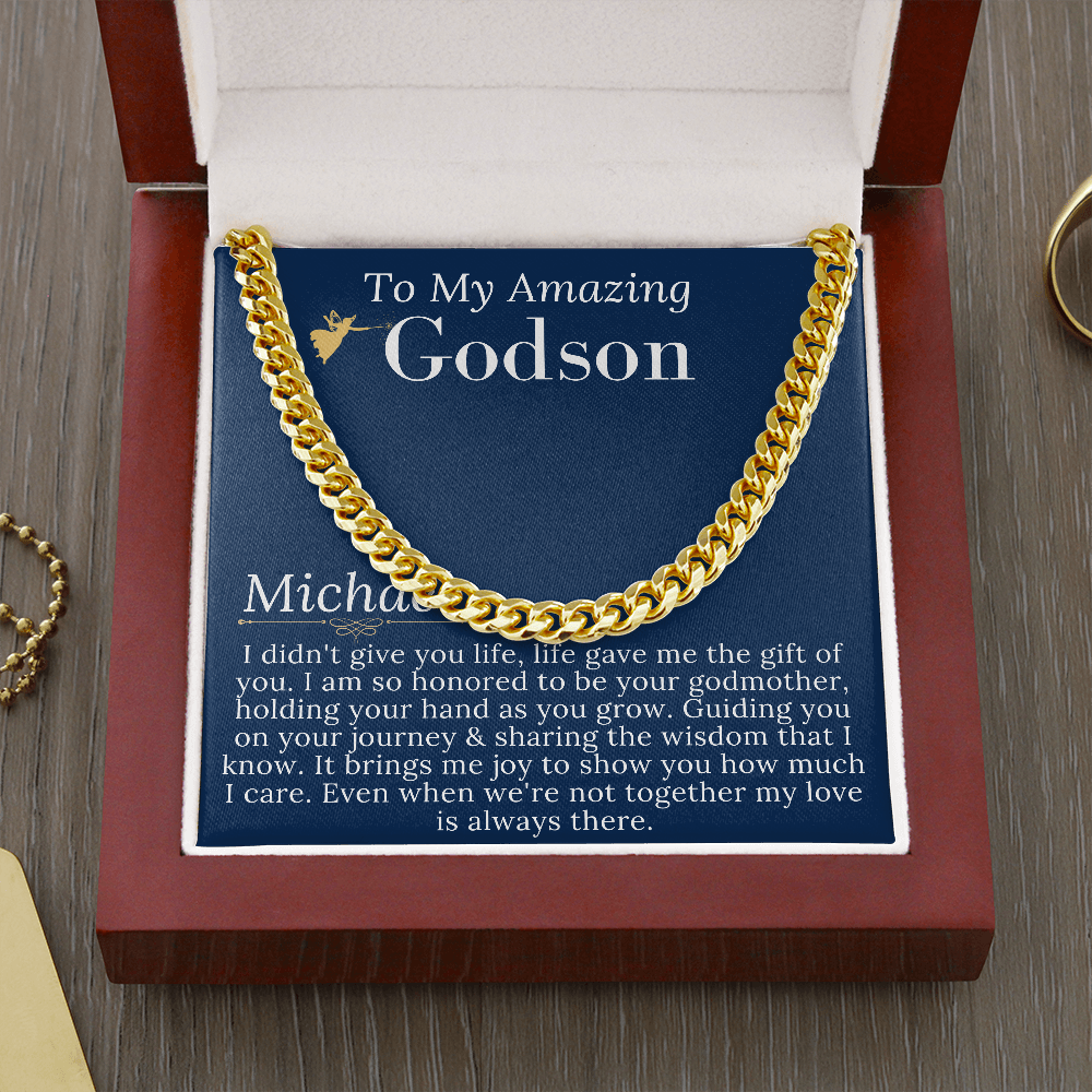 Godson Gifts From Godmother, Godson Christmas Gift,Baptism Gift Godson First Communion Gift For Boys Confirmation Gift Godson Birthday #0902