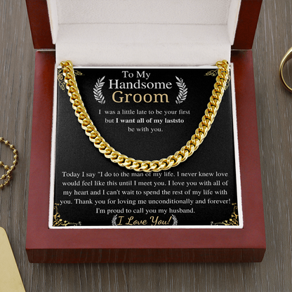 TO MY GROOM