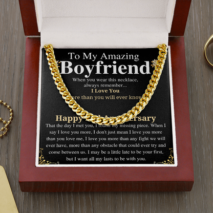 to my amazing boyfriend