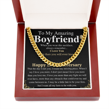 to my amazing boyfriend