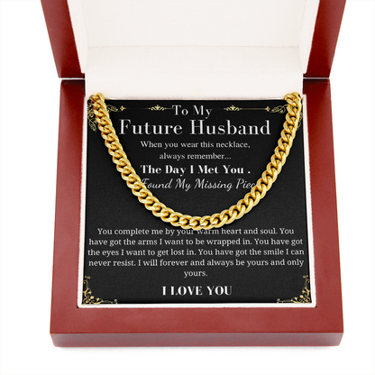 Gift For Future Husband, Sentimental Necklace For Him, Anniversary Gift, Birthday Gift, Promise Necklace For Husband, Gift for My Future Man