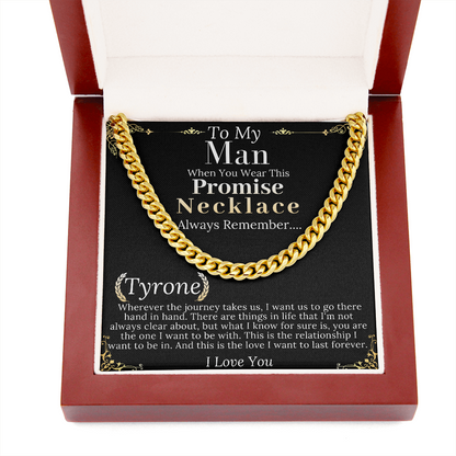 Promise Necklace for Him, Promise Gifts for Him, Promise Necklace for Boyfriend from Girlfriend, Valentine Gifts, Boyfriend Christmas Gift Tyrone
