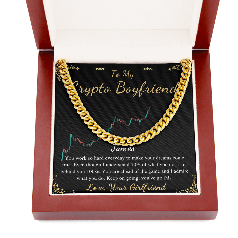 Boyfriend Chain Necklace gift , Boyfriend Birthday, Boyfriend Anniversary, Romantic Gift for Boyfriend, Gift for him