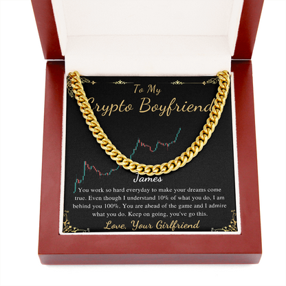 Boyfriend Chain Necklace gift , Boyfriend Birthday, Boyfriend Anniversary, Romantic Gift for Boyfriend, Gift for him