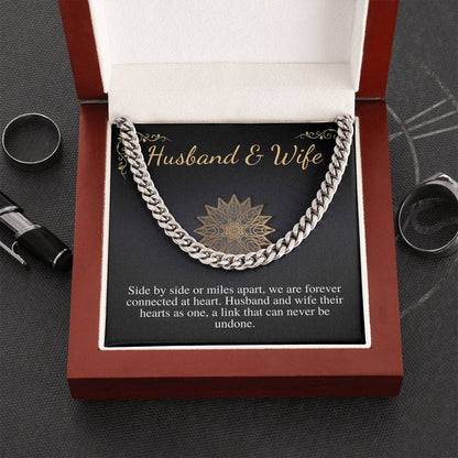 Gift for Husband, Chain Necklace for Husband, Anniversary Gift for Husband, Husband Birthday Gift, Sentimental Gift, Christmas Gift #0866