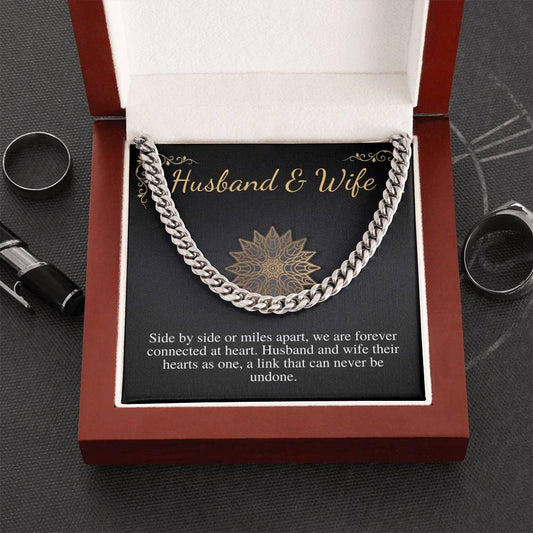 Gift for Husband, Chain Necklace for Husband, Anniversary Gift for Husband, Husband Birthday Gift, Sentimental Gift, Christmas Gift #0866