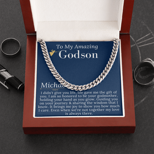 Godson Gifts From Godmother, Godson Christmas Gift,Baptism Gift Godson First Communion Gift For Boys Confirmation Gift Godson Birthday #0902