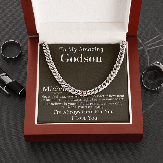 Godson Gifts From Godfather, Godson Christmas Gift, Godson Gift From Godmother, Baptism Gift, Confirmation Gift Godson Birthday Gift #0904