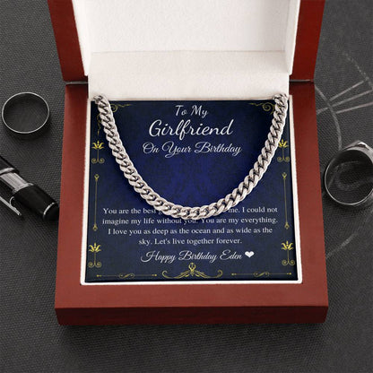 Gift For Grandson From Grandma, To My Grandson Chain Necklace, Stainless Steel Chian Necklace, Gift For Grandson,Grandson Message Card #0865
