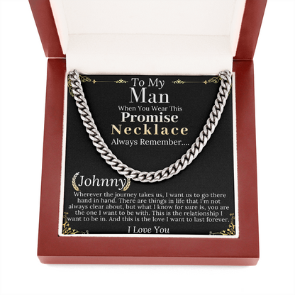Promise Necklace for Him, Promise Gifts for Him, Promise Necklace for Boyfriend from Girlfriend, Valentine Gifts, Boyfriend Christmas Gift johnny